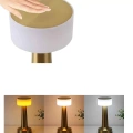 HERŞEYTREND Şarjlı Gold Mantar Masa Lambası Dimmer Ayarlı Kablosuz LED Lamba