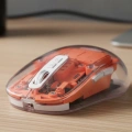 HERŞEYTREND Şeffaf Kablosuz Mouse Bluetooth Bağlantılı Sessiz Tıklama