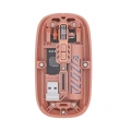 HERŞEYTREND Şeffaf Kablosuz Mouse Bluetooth Bağlantılı Sessiz Tıklama