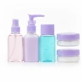 HERŞEYTREND Şeffaf Seyahat Dolum Şişesi Seti 5 Parça Kozmetik Organizer