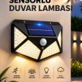HERŞEYTREND SENSÖRLÜ GÜNEŞ ENERJİLİ DUVAR LAMBASI