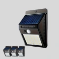 HERŞEYTREND Sensörlü, Güneş Enerjili LED Duvar Lambası Bahçe ve Balkon Aydınlatma
