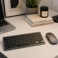 HERŞEYTREND Sessiz Kullanım Sunan Bluetooth Klavye Mouse Seti Çoklu Cihaz Uyumlu