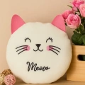 HERŞEYTREND Sevimli Kedi Orta Boy Bebek Çocuk Yastık