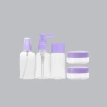 HERŞEYTREND Seyahat Banyo Seti 5 Parça Şeffaf Taşıma Çantalı 30 ml