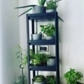 HERŞEYTREND Shelf Unit Raf Ünitesi Siyah Renk 4 Katlı Royaleks-81414