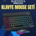 HERŞEYTREND Şık ve Sessiz Tasarımlı Işıklı Klavye Mouse Seti – Şarjlı, Wireless