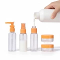 HERŞEYTREND Sızdırmaz Seyahat Dolum Şişesi Seti 5 Parça Şeffaf Kozmetik Kabı