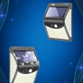 HERŞEYTREND Solar Sensörlü Duvar Lambası Bahçe Lamba 20 Led Işık