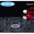 HERŞEYTREND Square Tekli Kare Cam Kahvaltılık Kase Royaleks-81485