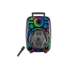 HERŞEYTREND Taşınabilir Bluetooth Speaker Mikrofonlu RGB Işıklı Karaoke Ses Sistemi