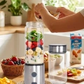 HERŞEYTREND Taşınabilir Cam Blender 450 ml 350 ml Çift Hazneli Smoothie Blender