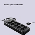 HERŞEYTREND Termal Koruma Sistemli USB Type-C 10’lu Grup Priz 2m 2500W Güç Kapasiteli