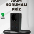 HERŞEYTREND Tip Akım Koruma Prizi 10A 2500W USB Type C Destekli