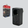 HERŞEYTREND Tip Akım Koruma Prizi 10A 2500W USB Type C Destekli