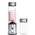 HERŞEYTREND USB Type C Şarjlı Cam Blender 6 Bıçaklı Smoothie ve Shake Blender