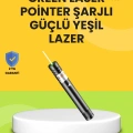 HERŞEYTREND Uzun Mesafe Görünürlüklü Yeşil Lazer Pointer Şarjlı