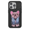 HERŞEYTREND Venco İphone 15 Pro Max Cute Desenli Kapak - Siyah