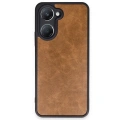 HERŞEYTREND Vivo Y18 Kılıf Aras Deri Kapak - Taba