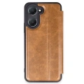 HERŞEYTREND Vivo Y18 Kılıf Flip Cover - Taba