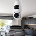 HERŞEYTREND Wi-Fi Çift Lens Ampul Kamera  Akıllı Ev Güvenliği