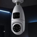 HERŞEYTREND Wi-Fi Çift Lens Ampul Kamera  Akıllı Ev Güvenliği