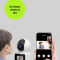 HERŞEYTREND WiFi İç Mekan Kamera 2K Gece Görüşlü Çift Yönlü Görüntü Konuşma Destekli
