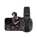 HERŞEYTREND Wireless Oyuncu Kulaklığı RGB Işıklı Uzun Bataryalı Mikrofonlu Headset