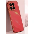 HERŞEYTREND Xiaomi Poco X6 Pro Kılıf Volet Silikon - Kırmızı