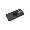 HERŞEYTREND Xiaomi Redmi Note 13 4g Kılıf Montreal Yüzüklü Silikon Kapak - Siyah
