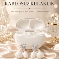 HERŞEYTREND Yeni Nesil Küpeli Kablosuz Kulaklık Güçlü Bataryalı