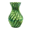HERŞEYTREND Yeşil Spiral 3D Baskı Vazo Estetik Modern Ev Ofis Dekoru