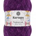 HERŞEYTREND Yumurcak Kadife El Örgü İpi Açık Mor K719