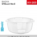 HERŞEYTREND Yuvarlak Şeffaf Badya 1 Adet 3 No Royaleks-E175
