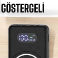 Hızlı Şarj Dijital Göstergeli Powerbankli Çoklu Şarj Özelliği