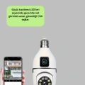 İki Yönlü Sesli WiFi Kamera – Ampul Tipi Ev ve Ofis Güvenlik Kamerası