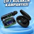 İkili Bluetooth Kulaklık Dijital Göstergeli Uzun Pil Ömrü Yüksek Ses Kaliteli