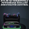 İkili Bluetooth Kulaklık Dijital Göstergeli Uzun Pil Ömrü Yüksek Ses Kaliteli