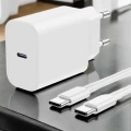 İOS Uyumlu Type-C Girişli Hızlı Şarj 15/15 Pro Max Adaptör ve Kablosu