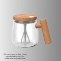IP6 Su Geçirmez Şarjlı Kupa – 3D Karıştırma, Sabit Sıcaklık, 400 ml