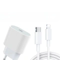 iPhone 14 13 12 11 8 Plus 7 Uyumlu 20W PD Hızlı Şarj Seti