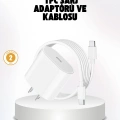 iPhone ve iPad Uyumlu 20W Güvenli USB-C Hızlı Şarj Adaptörü