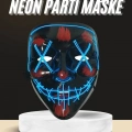 Işıklı Led Maske Parti Eğlence Maskesi Hallowen Neon Maske