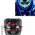 Işıklı Led Maske Parti Eğlence Maskesi Hallowen Neon Maske