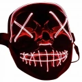 Işıklı Led Maske Parti Eğlence Maskesi Hallowen Neon Maske