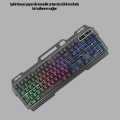 Işıklı Oyuncu Klavye Mouse ve Bluetooth Kulaklık Seti Türkçe Q USB