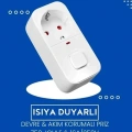 Isıya Duyarlı Devre Ve Akım Korumalı Duvar Tekli Anahtarlı Priz Fiş 16a/250v 750