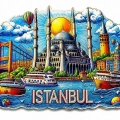 İstanbul Temalı Silikon Buzdolapı Süsü Magnet Alk5375