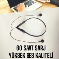 Kablolu Boyun Askılı Dijital Göstergeli Bluetooth Kulaklığı 60 Saat