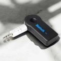 Kablosuz Bluetooth Aux Araç Kiti Siyah Hafıza Kartlı